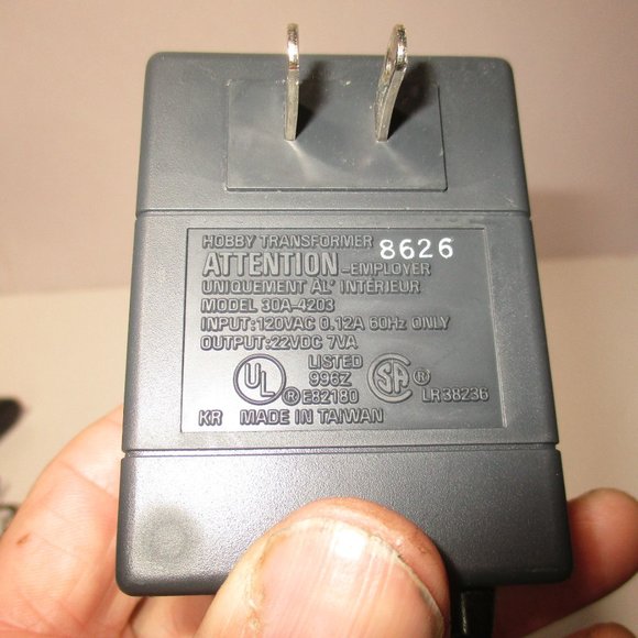 Vintage Aurora AFX Tomy High Performance power pack sypply adapter 22V model 30A - Picture 7 of 7